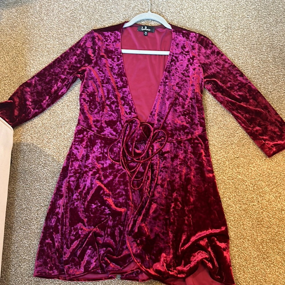 Lulu’s Velvet Dress, Size XS